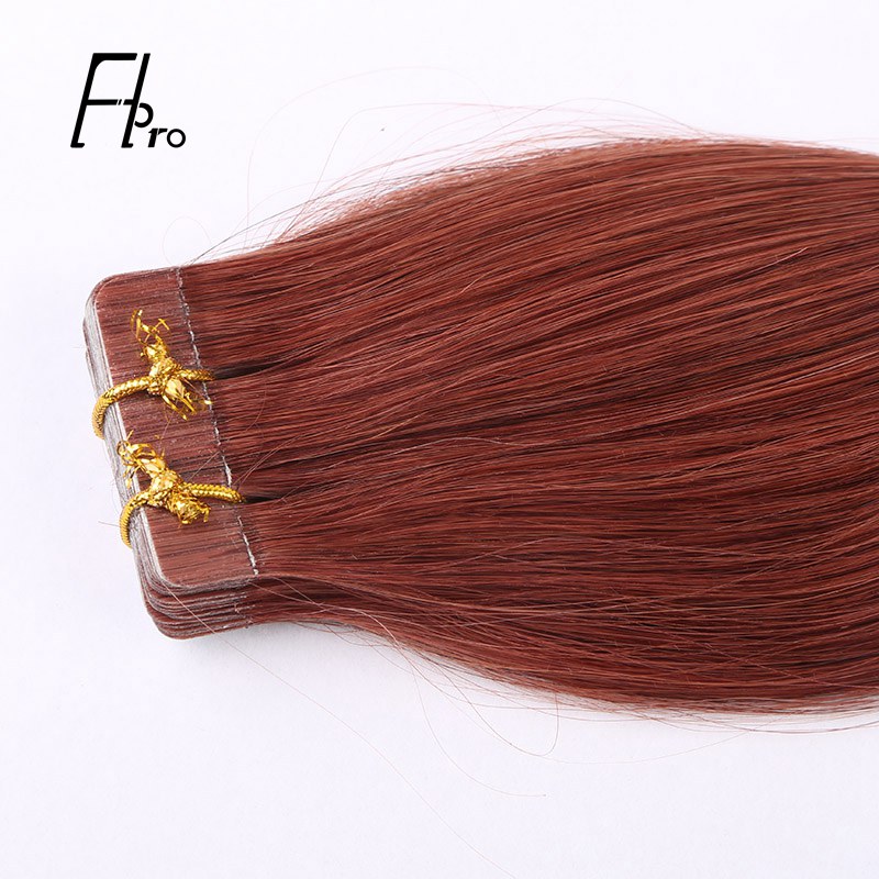 Premium Virgin Hair 33# Tape Hair Extensions Straight 18 inches